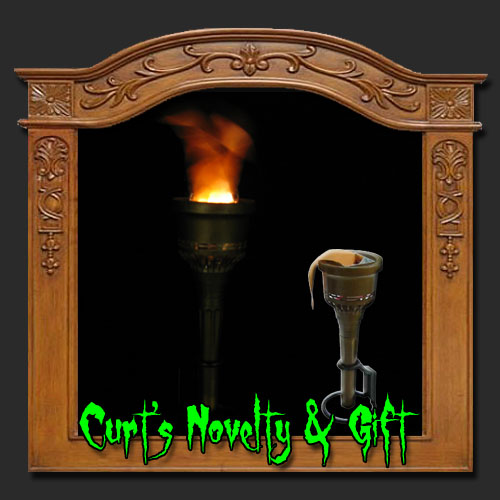 SET OF 4 HALLOWEEN SILK FLAME TORCH LIGHT Haunted House Castle Prop | eBay