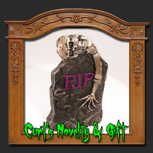 GRAVEYARD TOMBSTONE SKELETON GHOST Halloween Decor New